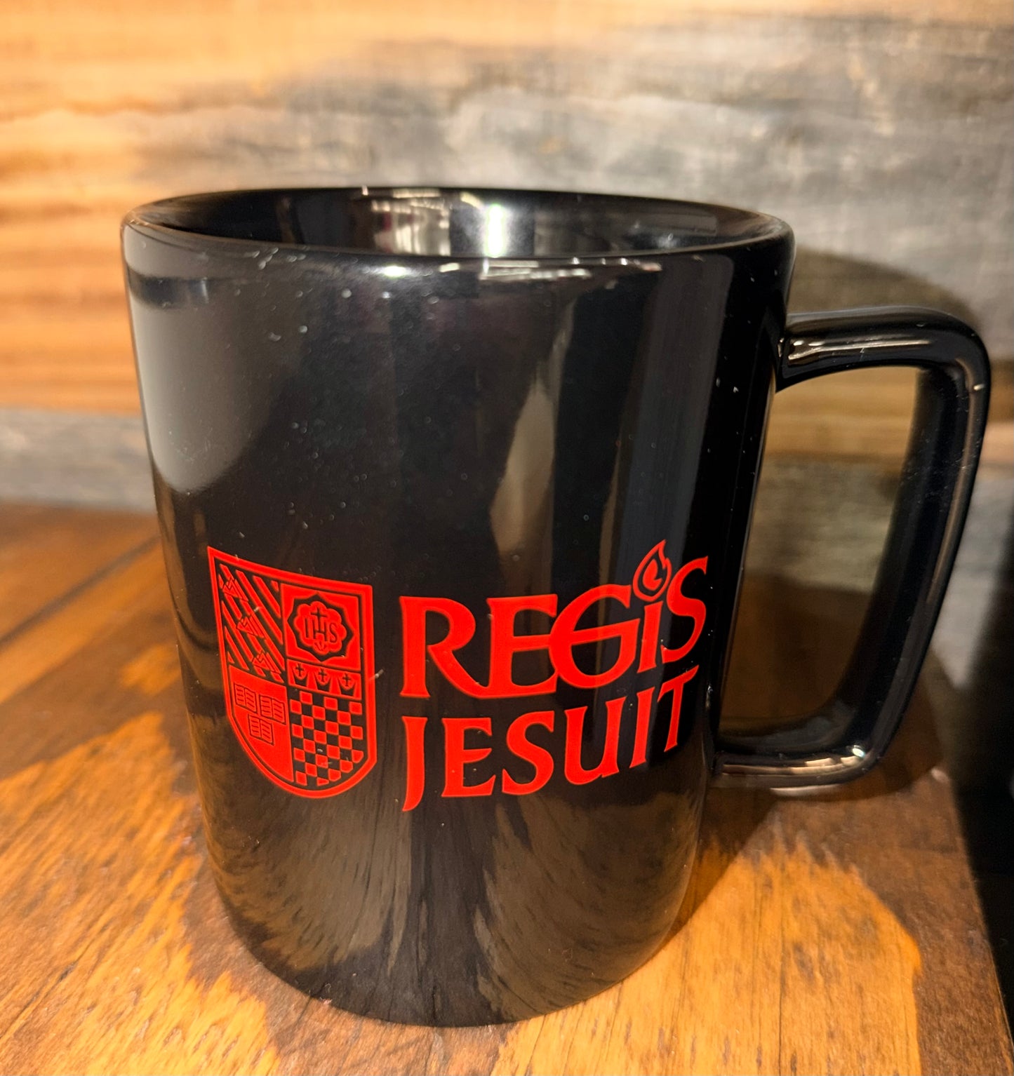 Madrid Bistro Mug Black w/ Red