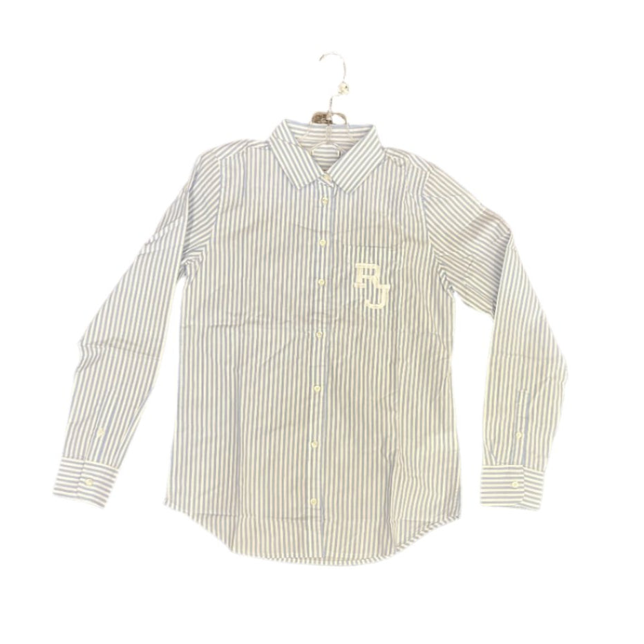 Women's Blue & White Stripe RJ Oxford