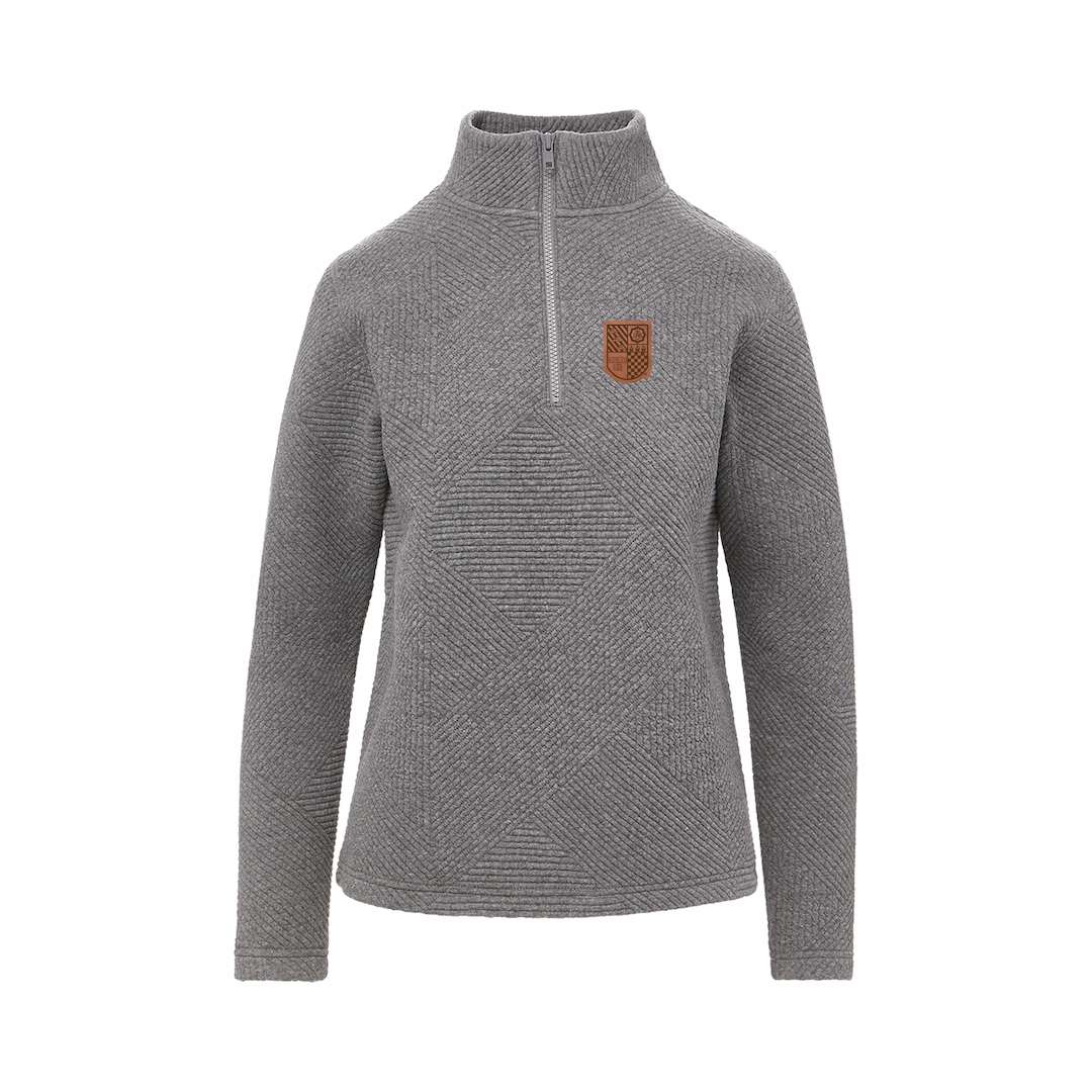 Women's Zig-Zag 3/4 Zip with Crest Patch