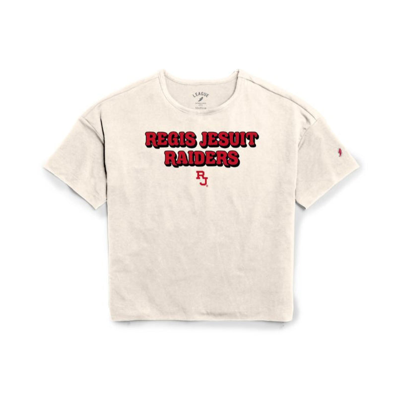 Women's Boxy Tee with Bubble Letters