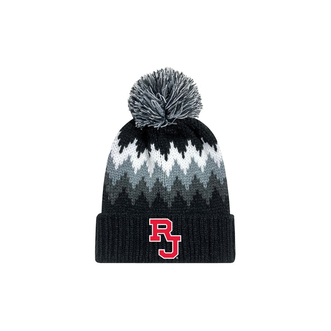 Legacy Zig Zag Cuff Beanie with Pom