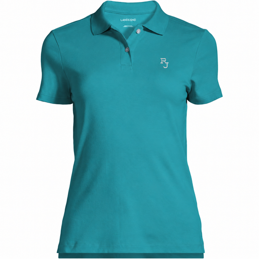 Women's Feminine Fit Cotton Polo - Lands' End Teal *COMING SOON*