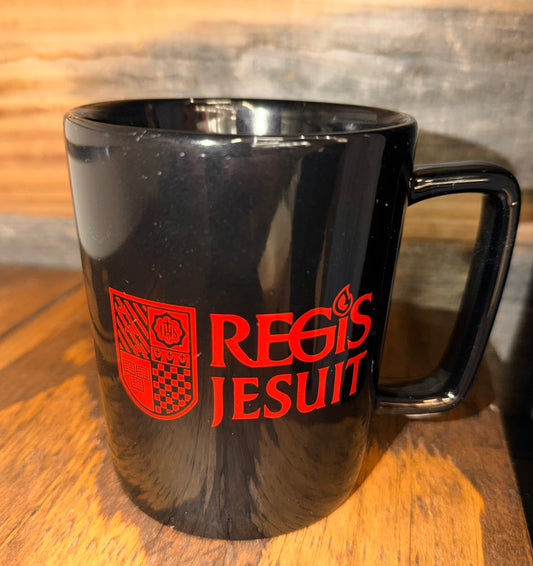 Madrid Bistro Mug Black w/ Red