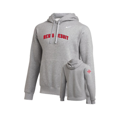 Youth Nike Club Fleece Hoodie - Arch Logo