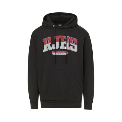 Hoodie RJHS Raiders Black w/ Chenille Lettering