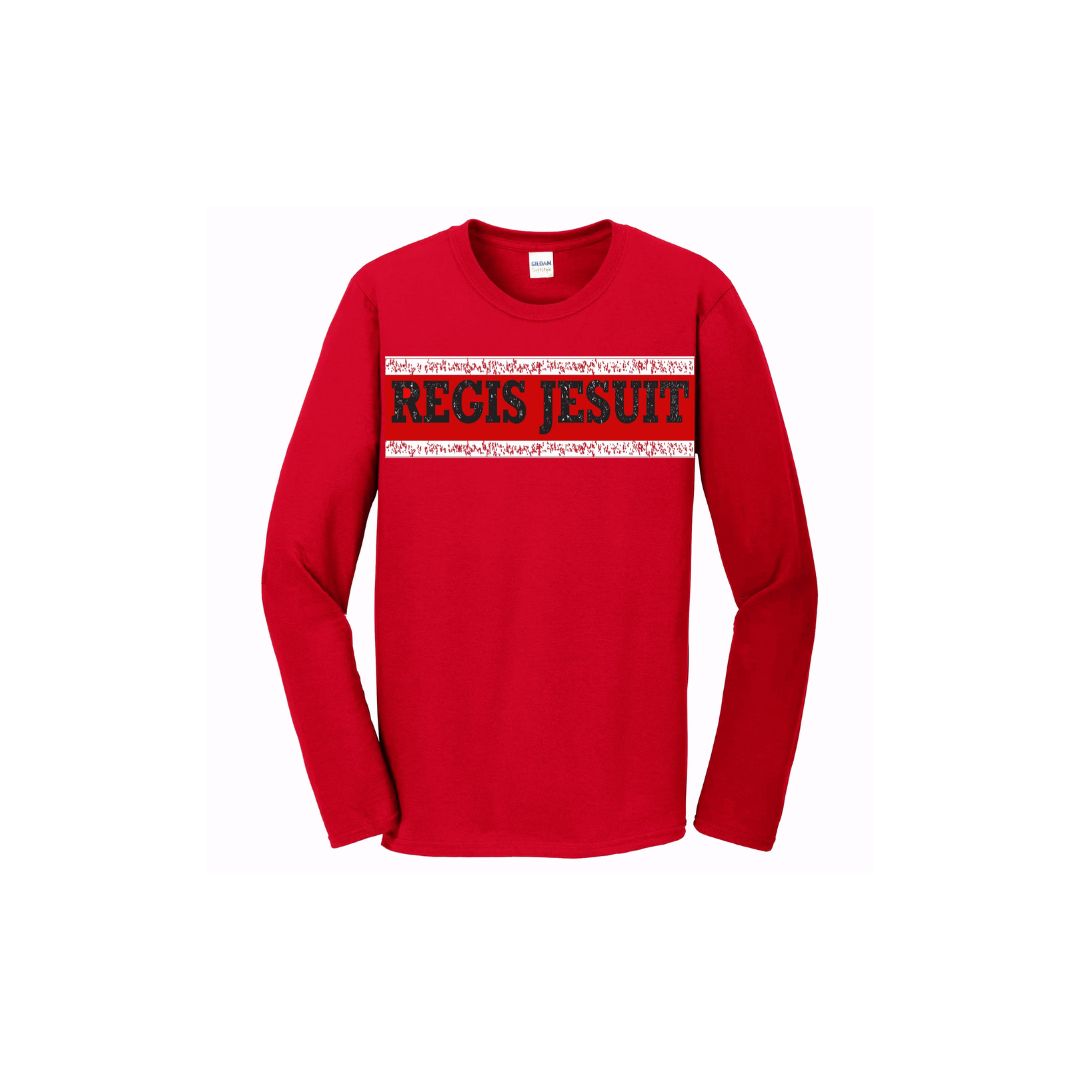 Distressed Logo Long Sleeve Tee