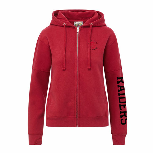 Ladies Vintage Fleece Full Zip Jacket - Raiders