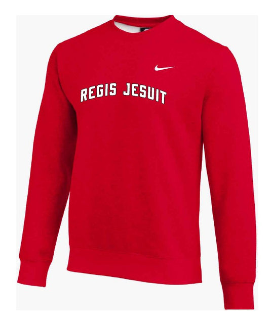 Nike Crewneck Fleece Red with Arch Logo