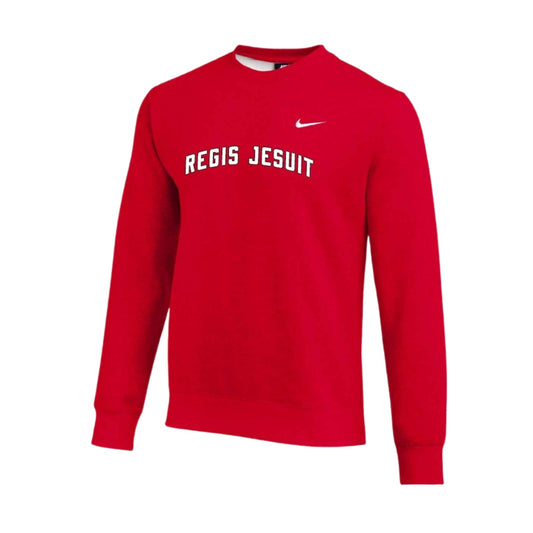 Nike Crewneck Fleece Red with Arch Logo