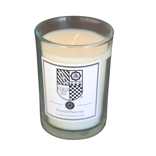 Frosted Pine Cone Soy Crest Candle
