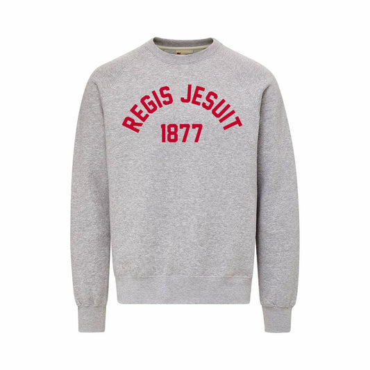 Vintage Fleece Raglan Crewneck with Arch Logo