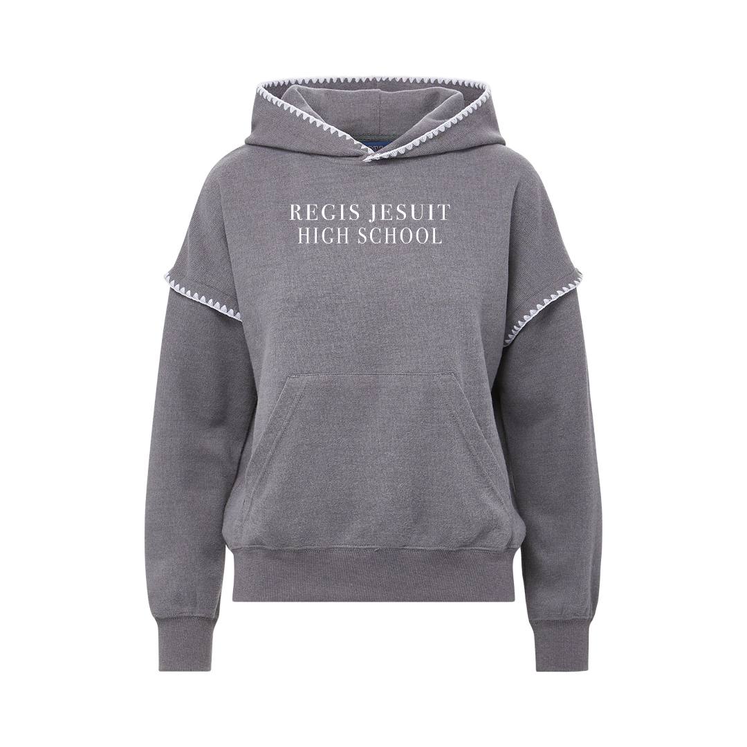 Embroidered Sweater Hoodie - Regis Jesuit