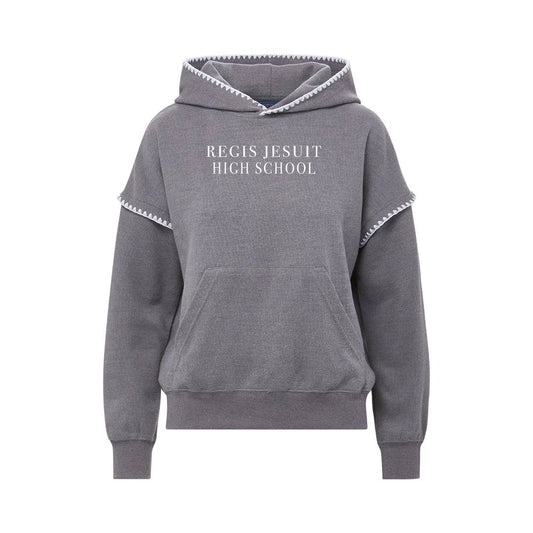 Embroidered Sweater Hoodie - Regis Jesuit