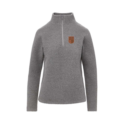 Women's Zig-Zag 3/4 Zip with Crest Patch