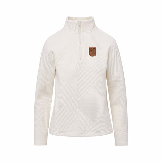 Women's Zig-Zag 3/4 Zip with Crest Patch