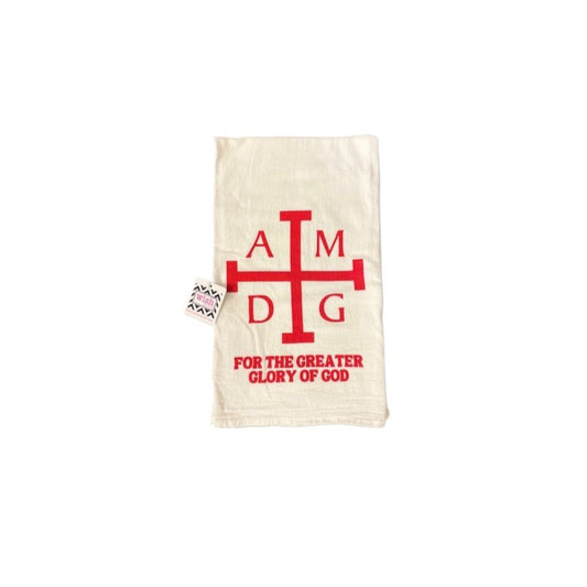 AMDG Tea Towel