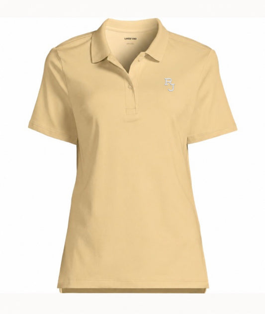 Women's Feminine Fit Cotton Polo - Lands' End Maize (Yellow) **NEW**