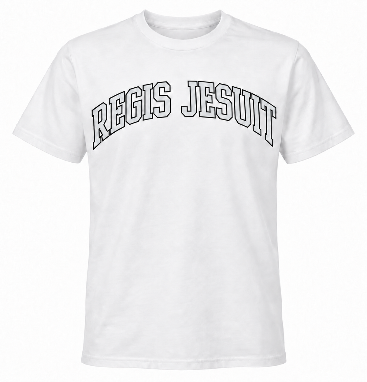 Regis Jesuit Short Sleeve Tee - Classic White w Grey **NEW**