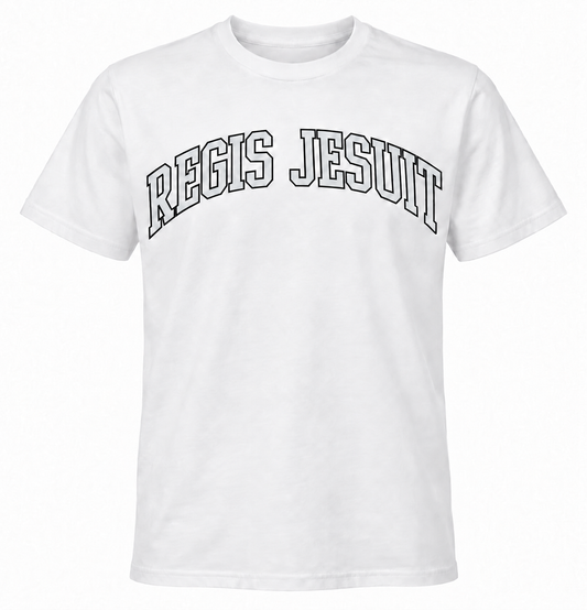 Regis Jesuit Short Sleeve Tee - Classic White w Grey **NEW**